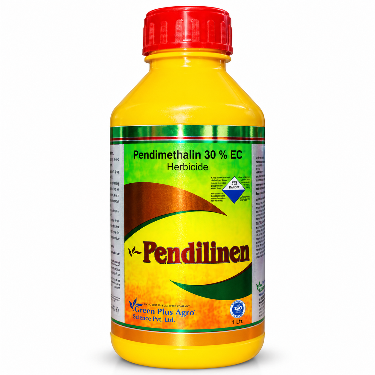 Yellow Pendilinen Herbicide Bottle